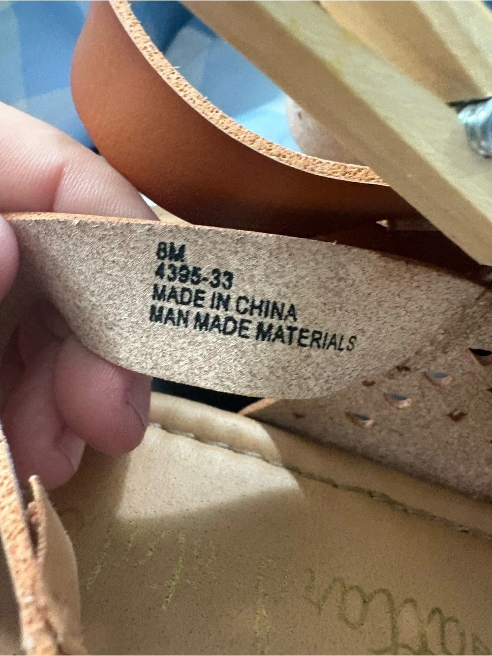 Altared State Women’s Tan Leather Cutout Platform Sandals SZ 8 Crafted.3”Heels